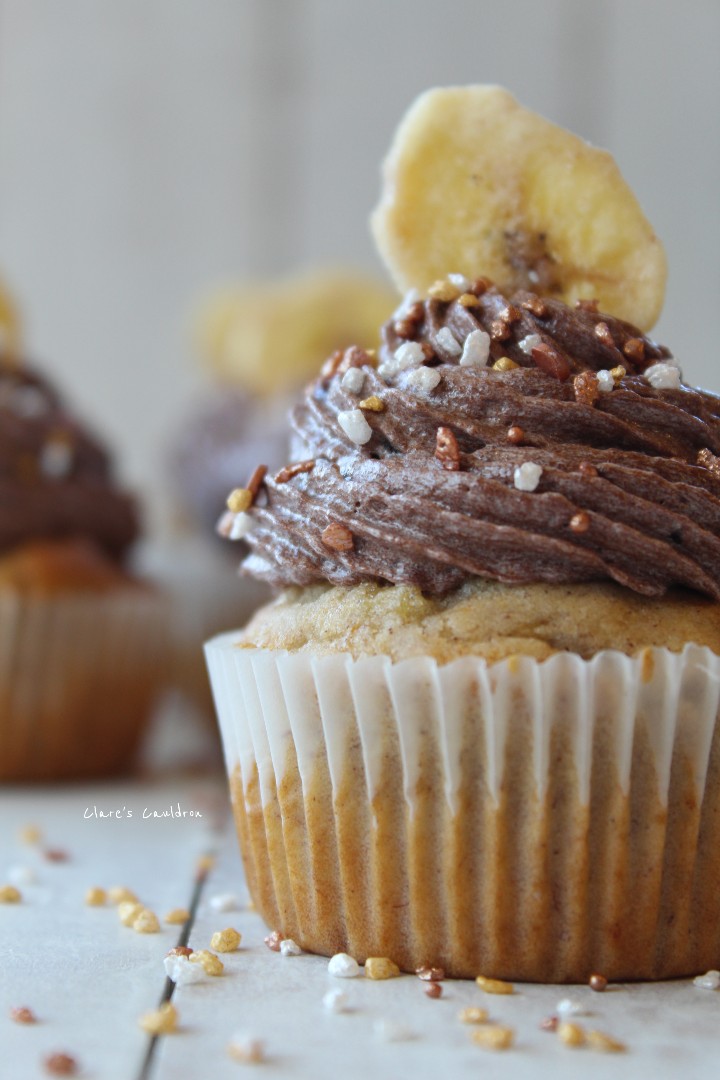 Banana Bread Cupcakes and Chocolate Ermine&nbsp;Frosting