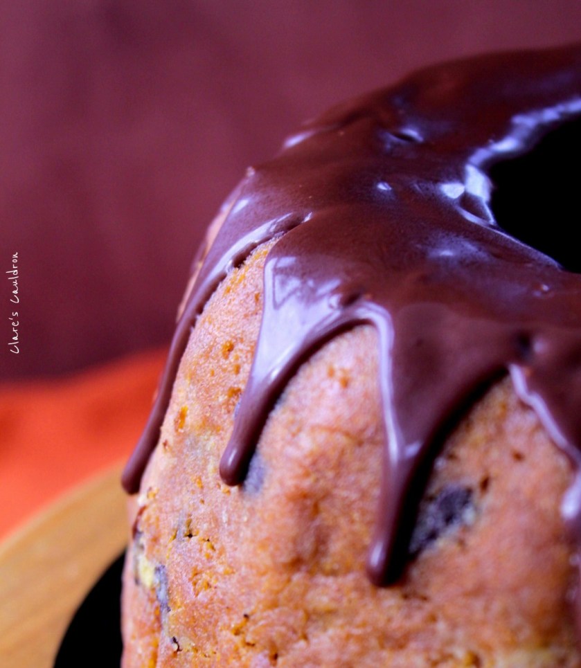 Pumpkin and Chocolate Bundt Cake 
Gluten Free and Vegan 
