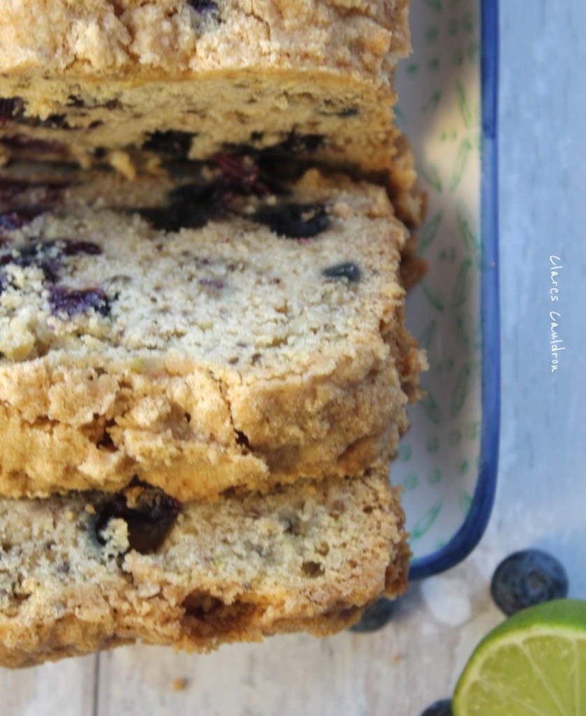 Blueberry and Lime Strudel Loaf 
Gluten Free and Vegan 