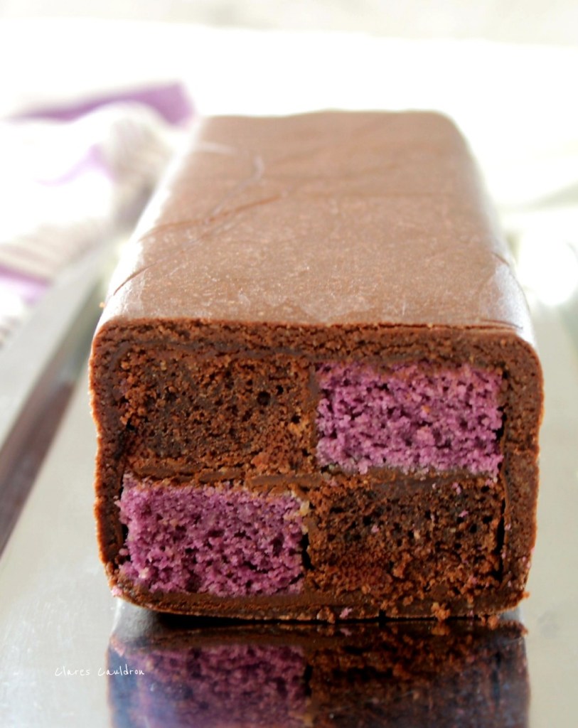 Violet and Chocolate Battenberg Cake
Gluten Free And Vegan  