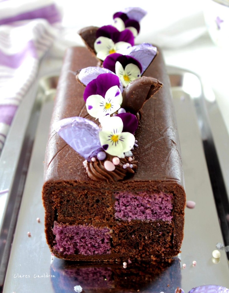 Violet and Chocolate Battenberg Cake
Gluten Free And Vegan  