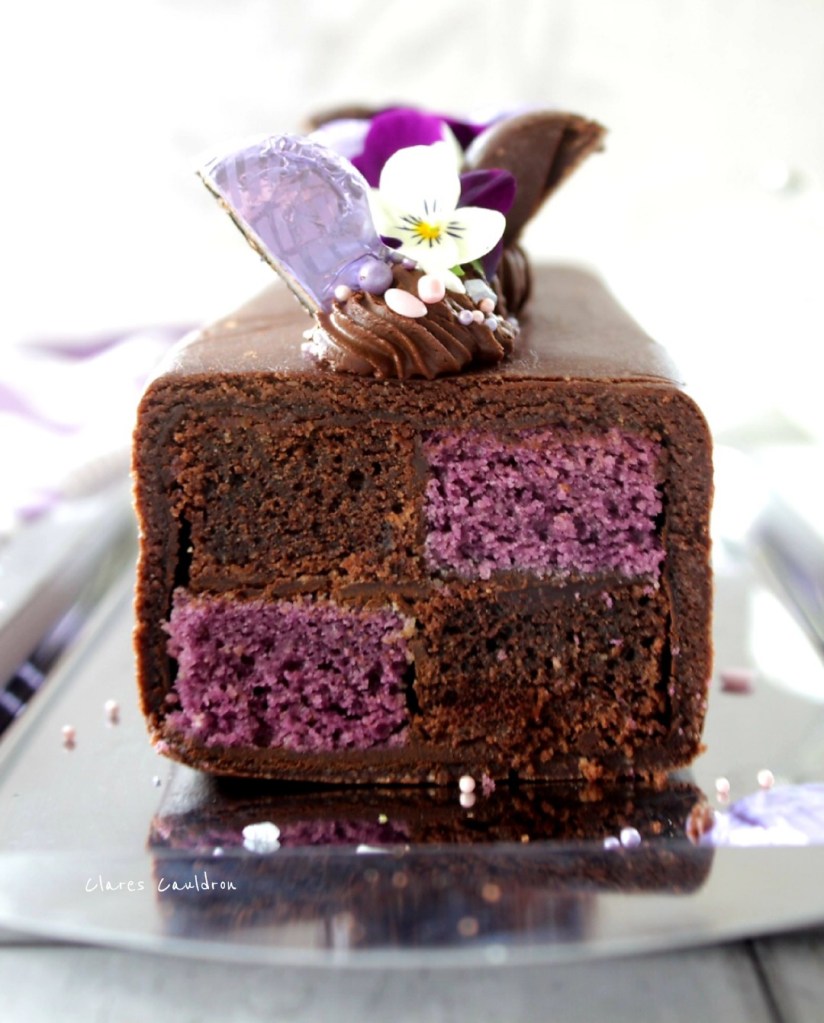 Violet and Chocolate Battenberg Cake
Gluten Free And Vegan  