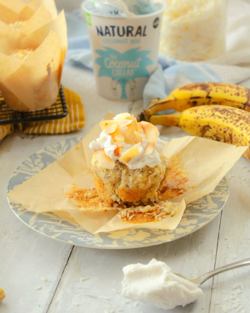 Coconut lime and Banana Muffins 
Gluten Free and Vegan