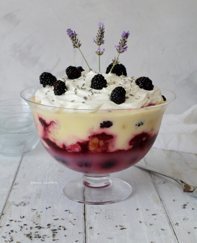 Blackberry Lemon and Lavender Trifle
Gluten free and Vegan