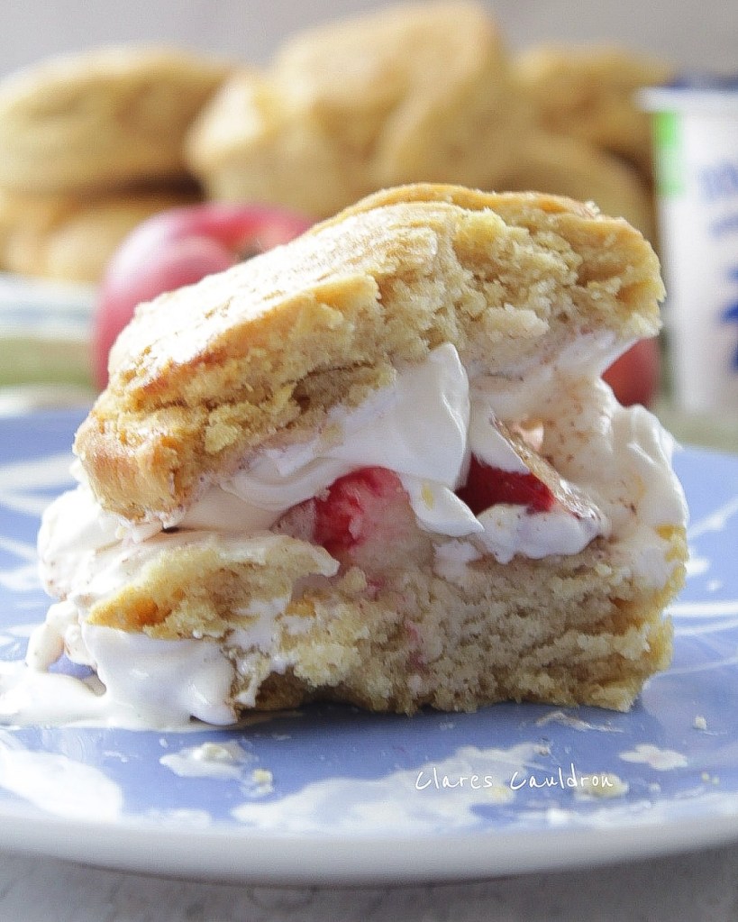 Gluten Free Vegan Peaches and Cream Shortcake 